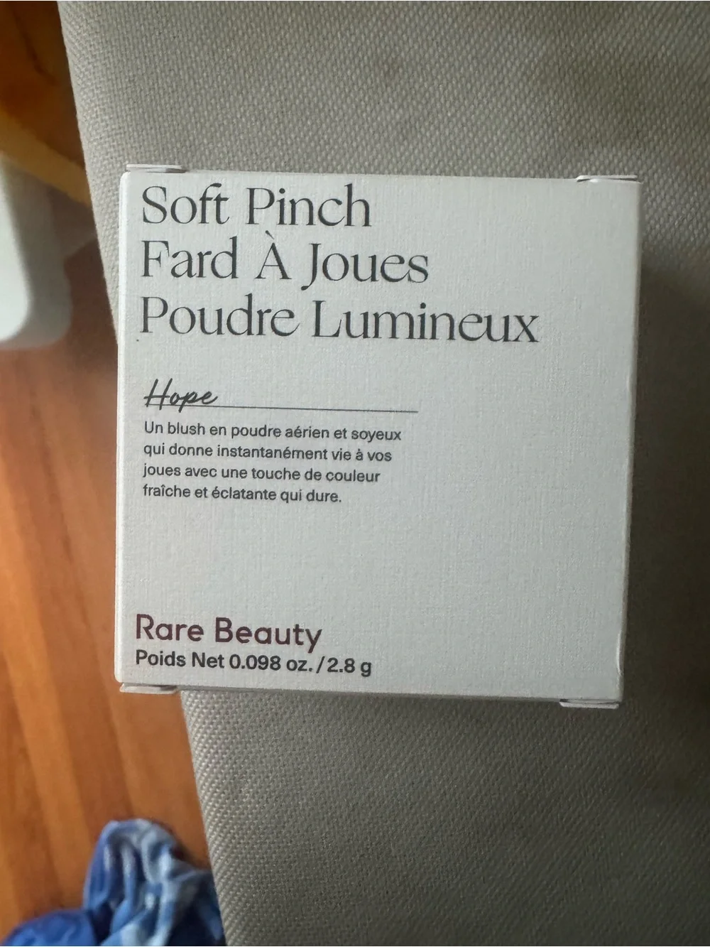 Rare Beauty Soft Pinch Luminous Powder Blush HOPE 0.098 Oz 2.8 g Full Size NIB